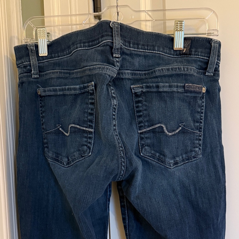 7 For All Mankind Dark Indigo Skinny Jeans
